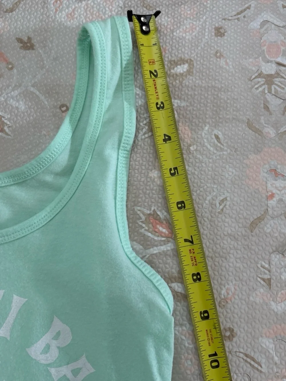 Mint Green Hanalei Bay Mermaid Tank Top - Kauai Print